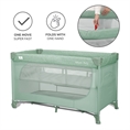 Baby Cot MOON HUG one touch fold 2 Layers GREEN